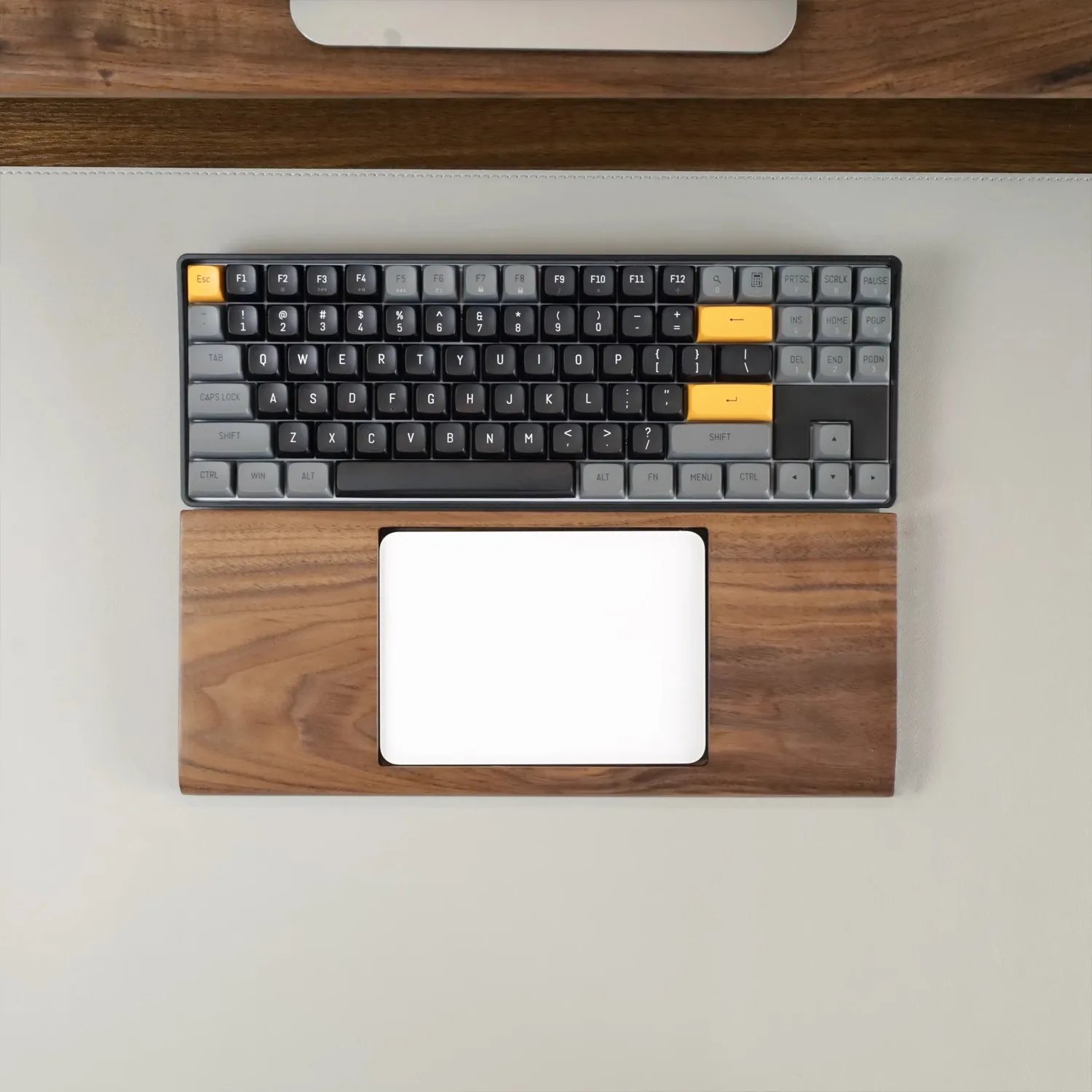 Wrist Rest Wood - Op maat gemaakte toetsenbordpolssteun Magic Trackpad