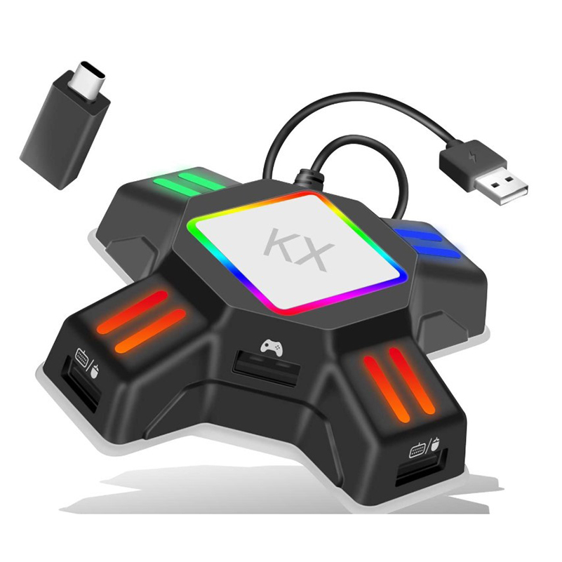 Gaming Keyboard And Mouse For Xbox - KX-adapter voor PS4-controller PS5 Gaming-toetsenbord-muisadapterconverter voor