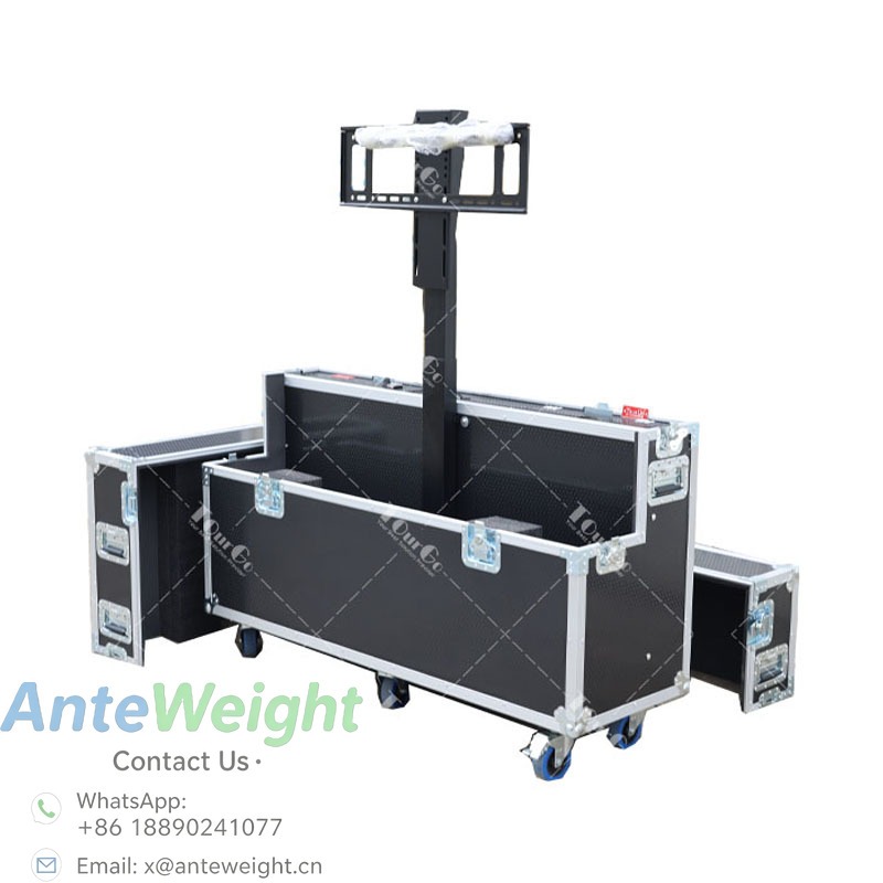 Aluminum Case 65 - Draagbare 55/65 inch tv-vluchtkoffer met elektrische