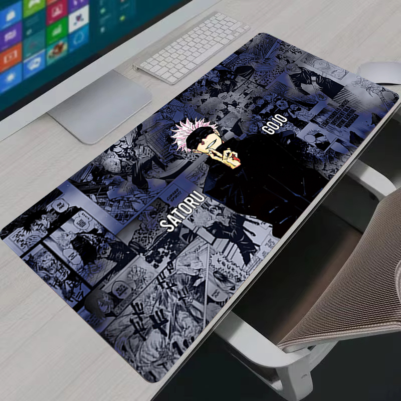 Gaming Keyboard Theme - Muismat Cool Anime Jujutsu Kaisen Gojo