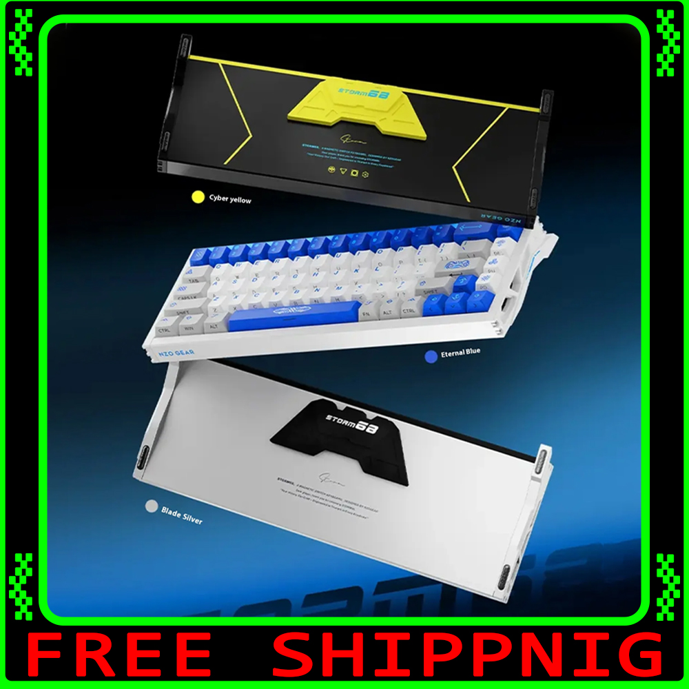 Gaming Keyboard Magnetic Switches - NZO STORM68 Geanodiseerd aluminium magnetisch schakelaartoetsenbord