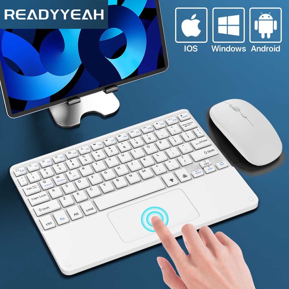 Gaming Keyboard Wireless - Touchpad Draadloos Toetsenbord En Muis Bluetooth