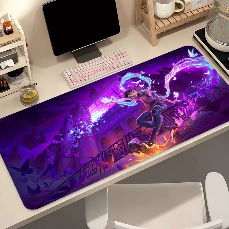Gaming Keyboard Theme - Muismat Gamer Computer Anime PC Valorant