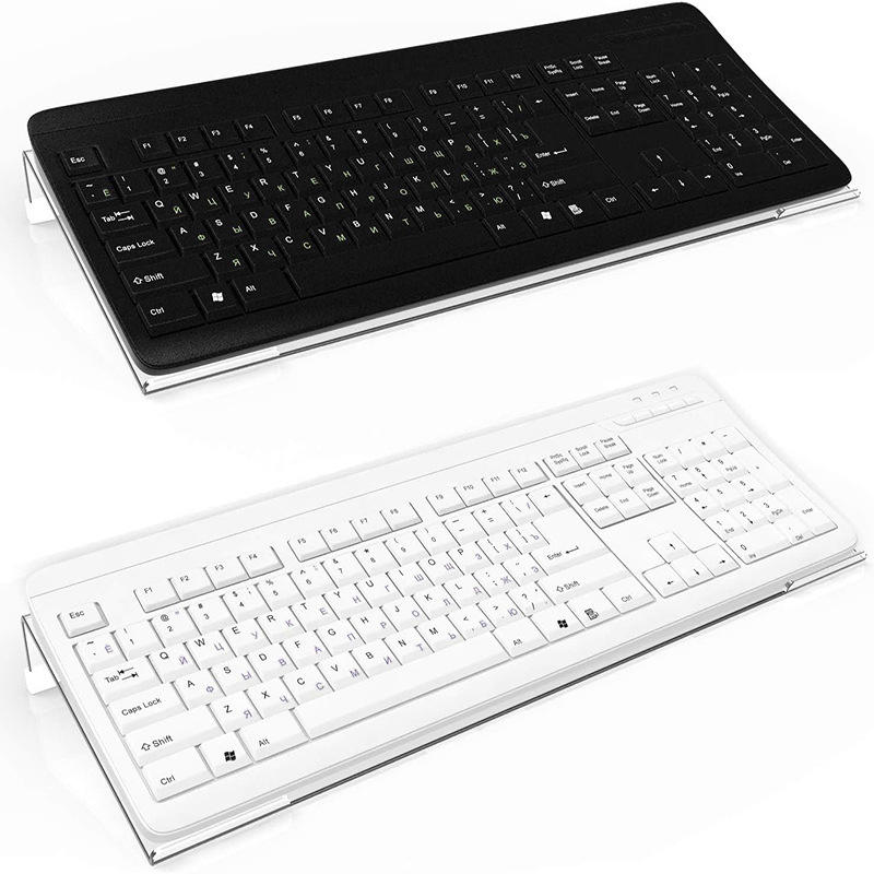 Gaming Keyboard Ergonomics - Transparante acryl ergonomische toetsenbordverhogerstandaard, voorgemonteerd, aanpasbaar,