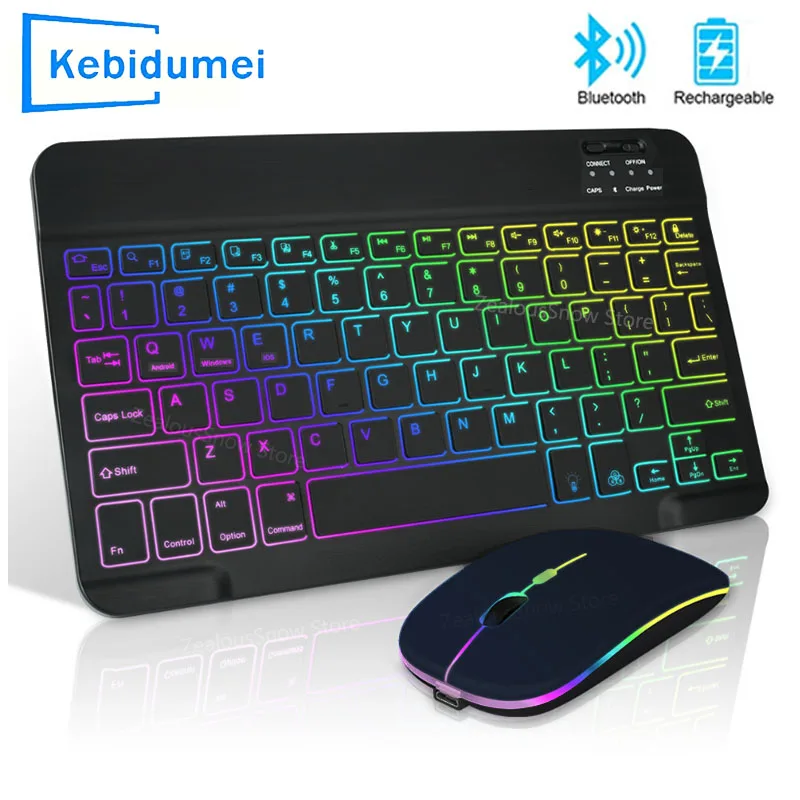 Gaming Keyboard And Mouse For Xbox - Mini verlicht RGB Bluetooth draadloos toetsenbord