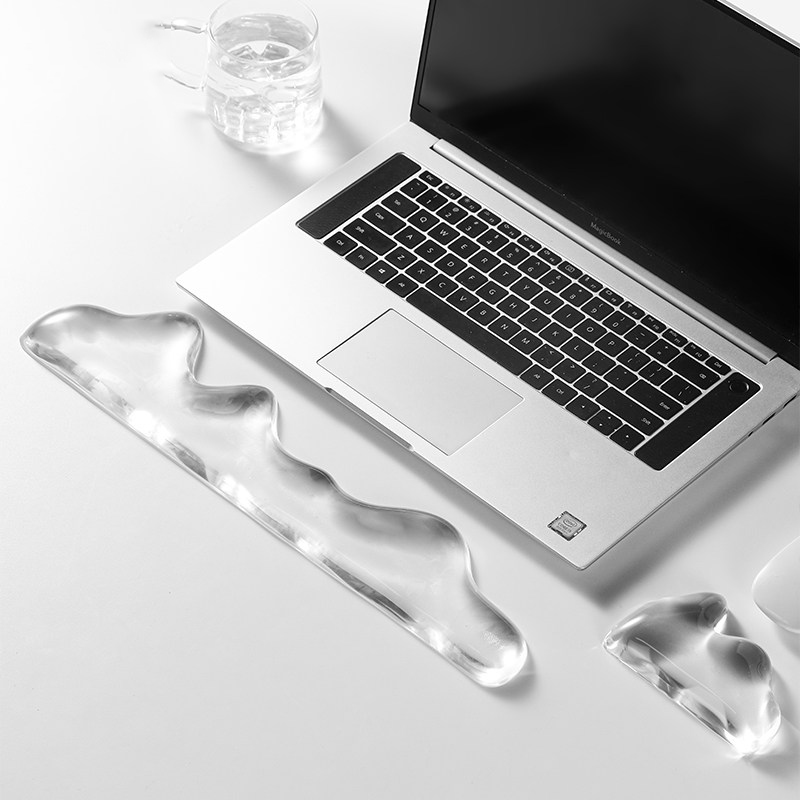 Gaming Keyboard Hand - Siliconen toetsenbordmuis Polssteun Ondersteuning Ergonomisch Wave