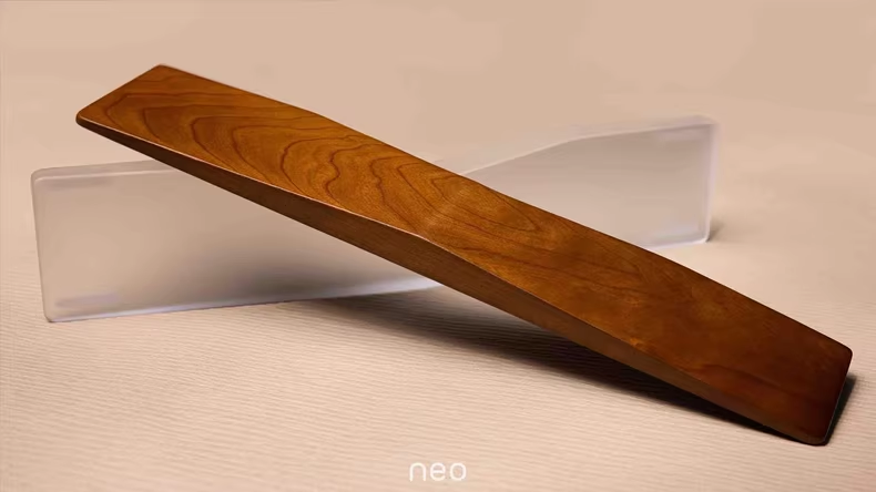 Wrist Rest Wood - Neo Ergo Palmsteun CustomWooden Acryl Polssteun