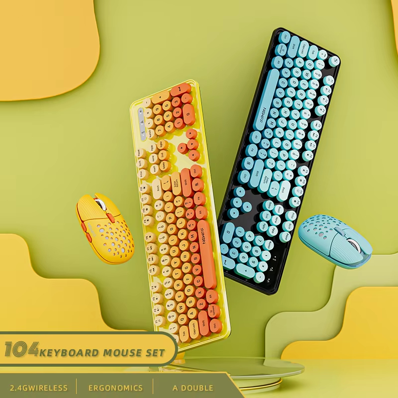Gaming Keyboard And Mouse Combo Wireless - 104-toetsen 2.4G draadloos gaming toetsenbord-muis combo,