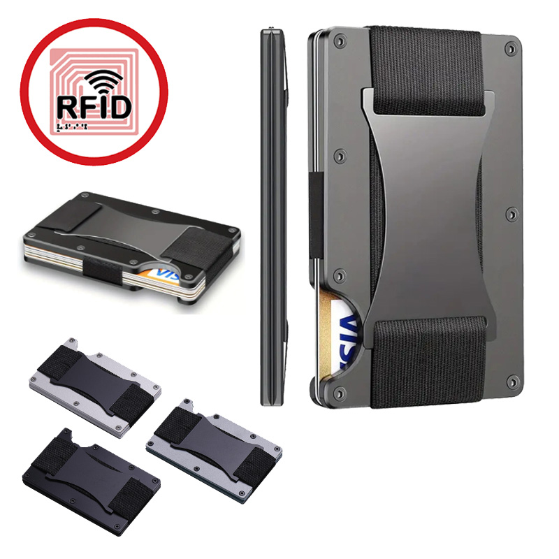 Aluminum Case 65 - Nieuwe Slanke Mode RFID Bescherming Kaarthouder