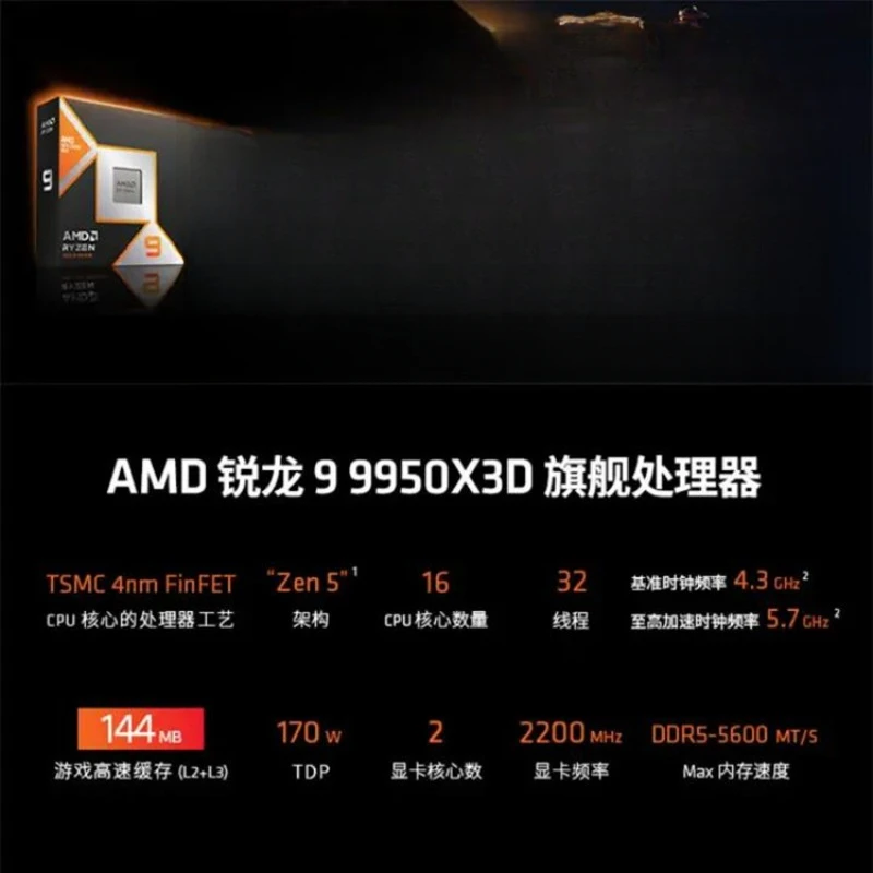 AMD Ryzen 9 9950X3D processor, - Amd Cpu Ryzen 9 recensie en prijs