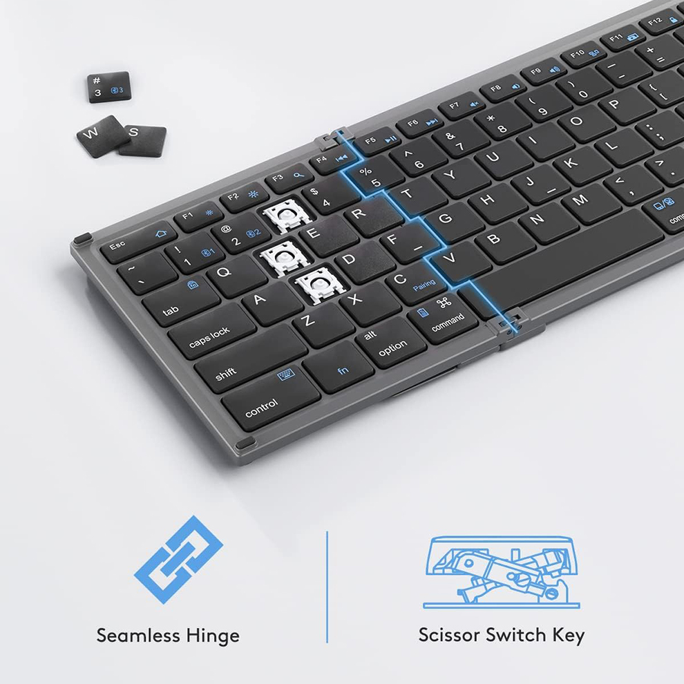 Opvouwbaar Bluetooth-toetsenbo - Gaming Keyboard Budget recensie en prijs