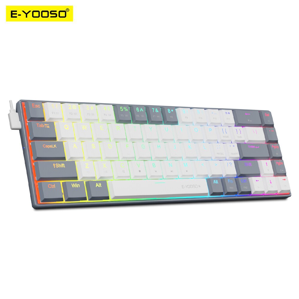 E-YOOSO A68 RGB Mini Slim USB  - Gaming Keyboard Mobile recensie en prijs