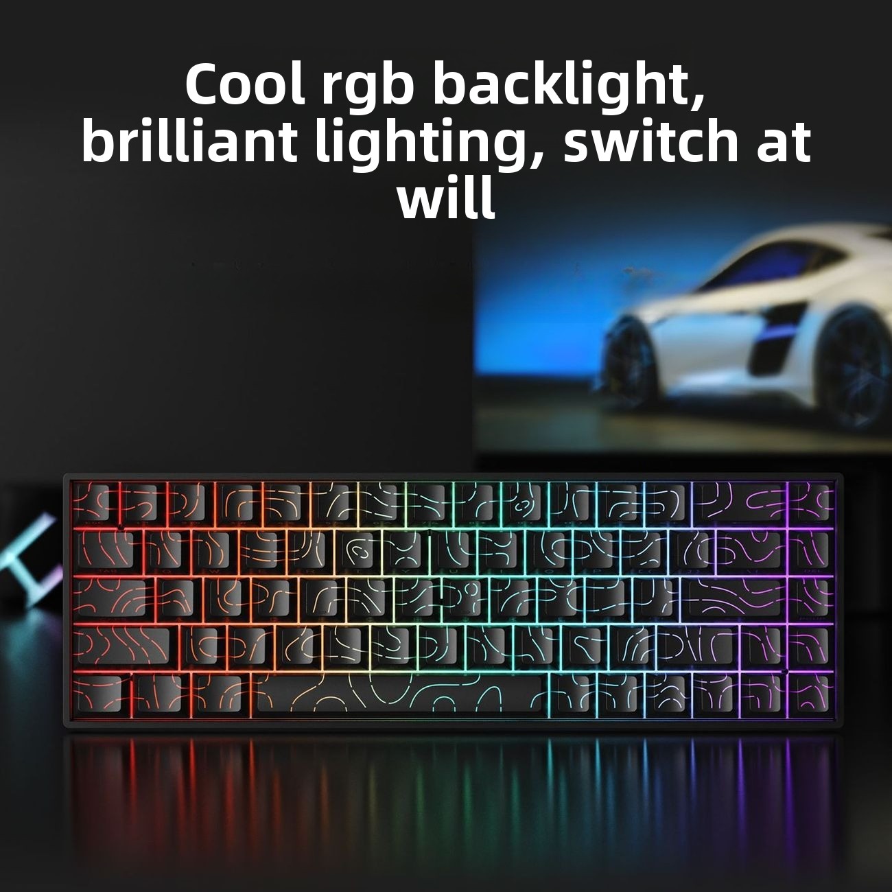 60% draadloos Bluetooth 2.4G m - Gaming Keyboard Mobile recensie en prijs
