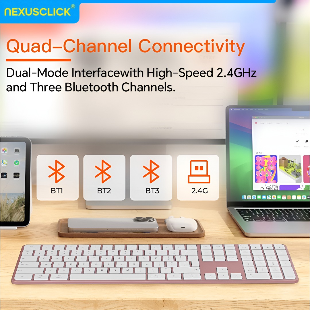 NexusClick Oplaadbaar Draadloo - Gaming Keyboard And Mouse Combo Wireless recensie en prijs