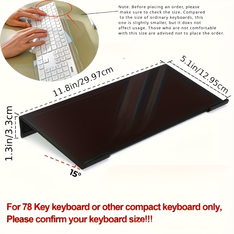 Acryl toetsenbordstandaard, tr - Gaming Keyboard Ergonomics recensie en prijs