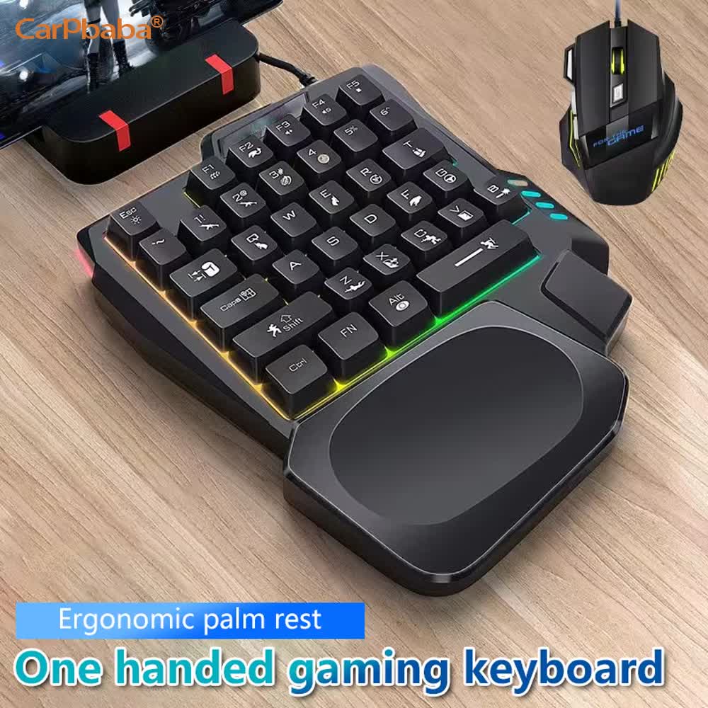 USB Eenhandige Gaming Kit Comp - Gaming Keyboard Hand recensie en prijs