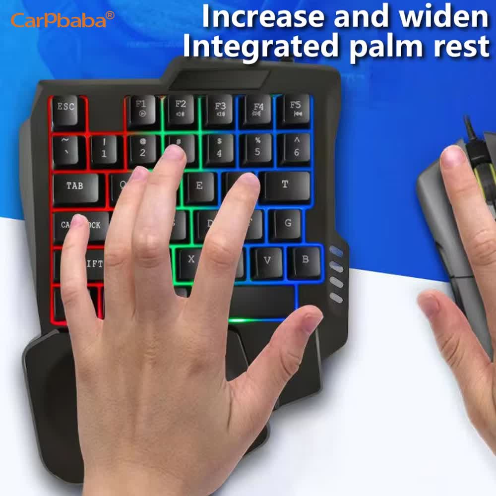 USB Eenhandige Gaming Kit Comp - Gaming Keyboard Hand recensie en prijs
