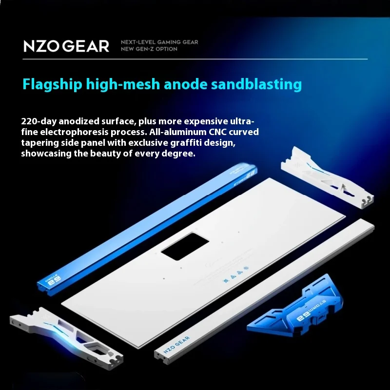 NZO STORM68 Geanodiseerd alumi - Gaming Keyboard Magnetic Switches recensie en prijs