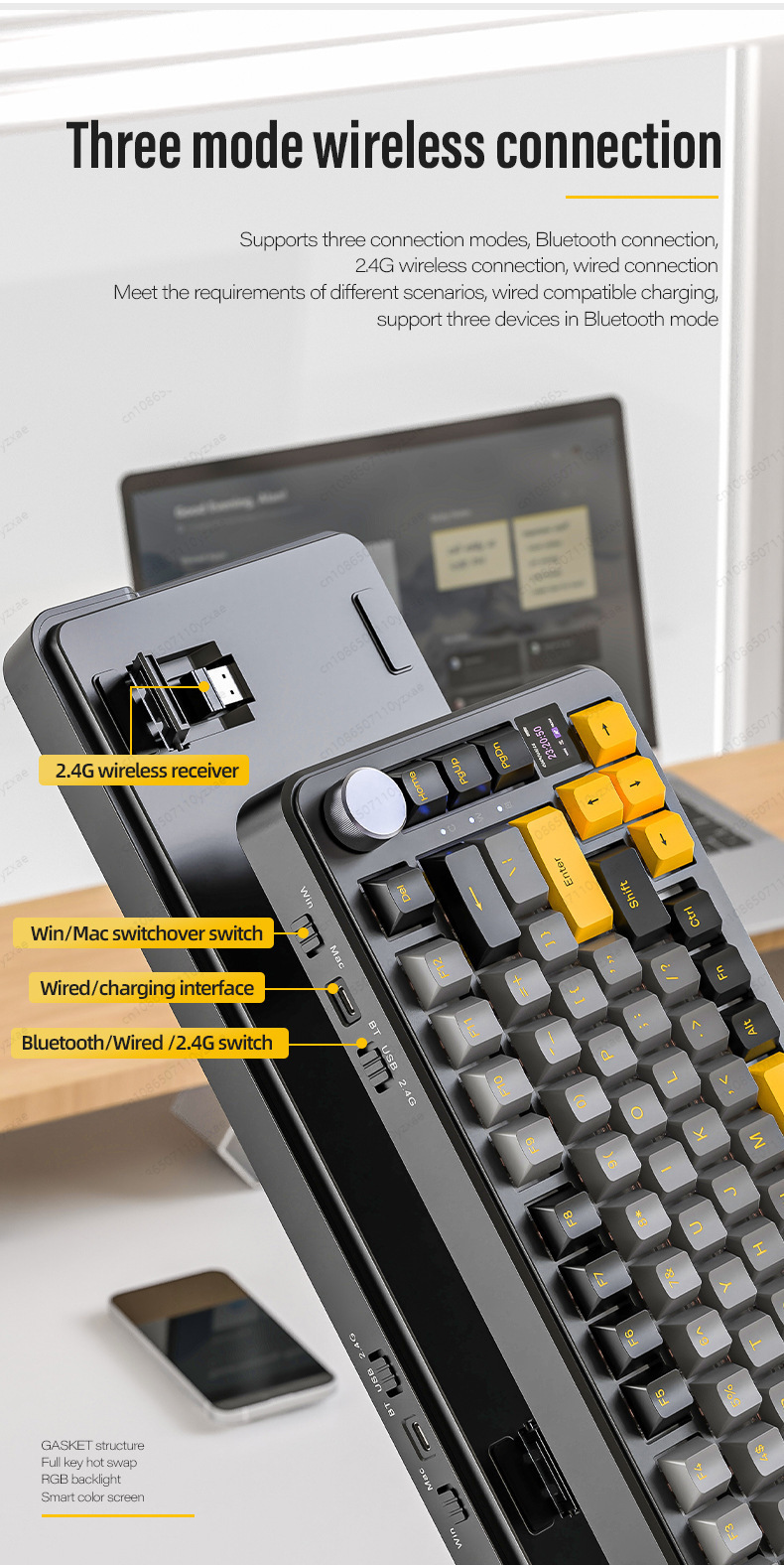2024 Nieuwe AL66 Mechanisch To - Gaming Keyboard No Rgb recensie en prijs