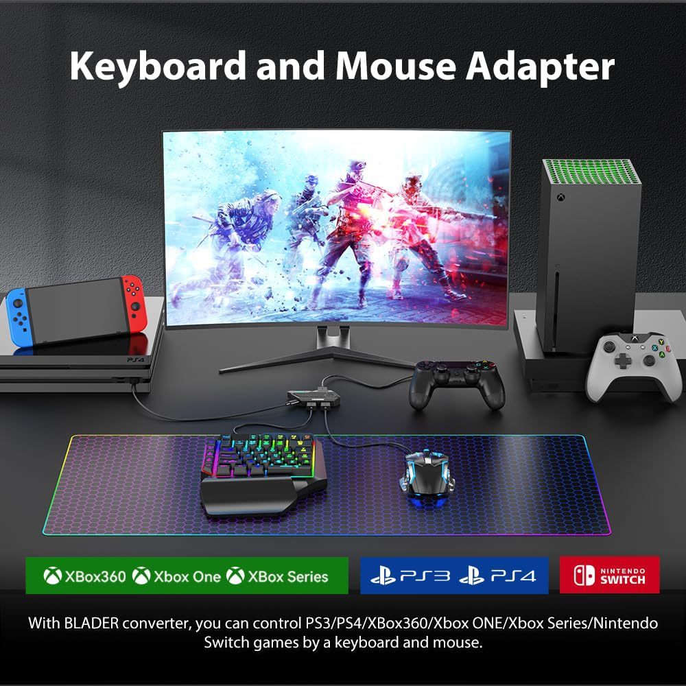 Mobiele Games Converter Mobila - Gaming Keyboard And Mouse For Xbox recensie en prijs