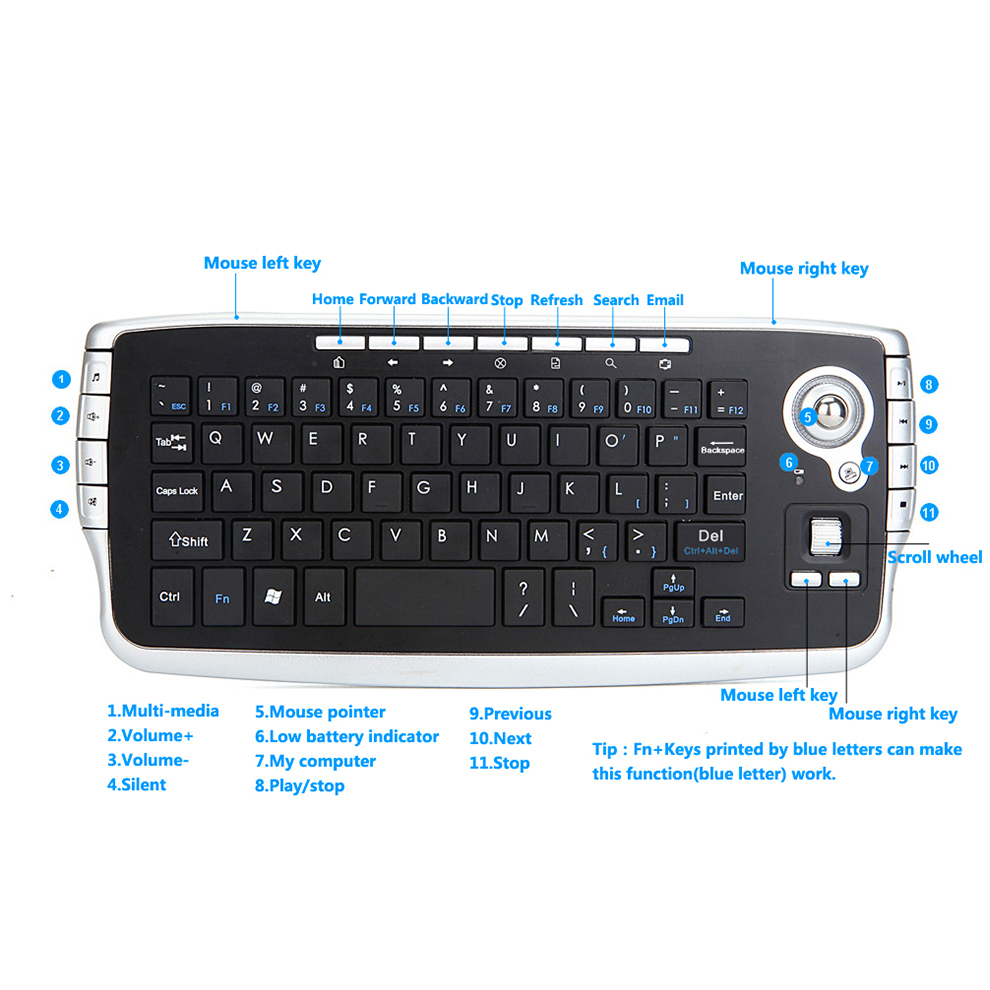 Jomaa Draagbaar USB Draadloos  - Gaming Keyboard Budget recensie en prijs