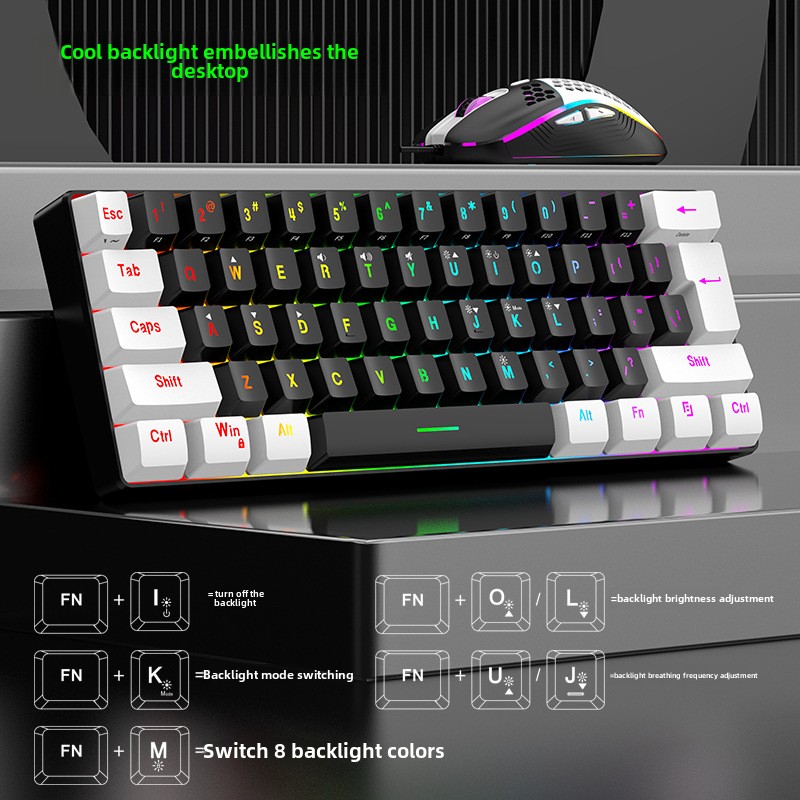 Toetsenbord- en muissets 60% R - Gaming Keyboard And Mouse For Xbox recensie en prijs